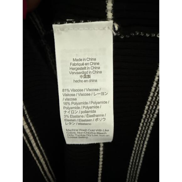 J. Crew Knit Ribbed Bodycon Sweater Midi Dress Mixed Striped Size Small - Picture 12 of 12